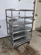 Lakeside 733 Queen Mary Cart - 6 Levels 700 Lb. Capacity Stainless Flat Edge