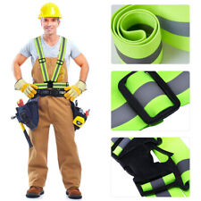 3 Pcs Adjustable High Visibility Reflective Vest Safety Running Gear Strap Belt