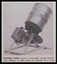 5 Gallon Cement Mixer How-to Build Plans Electric Power