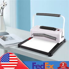 Electric Coil Spiral Binding Machine 46 Holes Spiral Coil Book Binder With Coil
