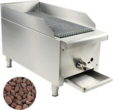 12 Commercial Charbroiler Propane Gas Countertop Broiler Char Grill Wlava Rock