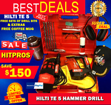 Hilti Te 5 Hammer Drill Lk Free Sets Of Drill Bits And Extras Fast Shipping