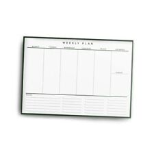 Weekly Desk Planner - 52 Undated Pages - 100gsm Premium Paper - Simple Weekly