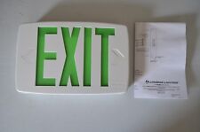 Lithonia Lighting Led Green Emergency Exit With Battery Back-up Free Shipping