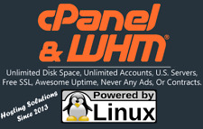 Reseller Cpanelwhm Web Hosting Unlimited Disk Data Accounts Usa Servers