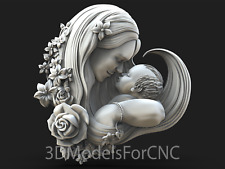 3d Model Stl File For Cnc Router Laser 3d Printer Mother And Baby