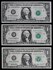 Three 1 Cu Web Press Federal Reserve Notes 2 1988a 1 1993 All Ending In 53