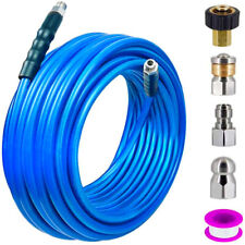 Sewer Jetter Nozzle Kit 14 Npt 50ft Drain Cleaning Hose For Pressure Washer