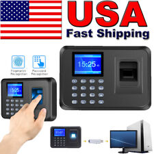 2.4 Lcd Fingerprint Scanner Employee Attendance Time Clock Check In Out Machine
