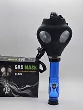 Gas Mask Bong Hooka Smoking Blue Black
