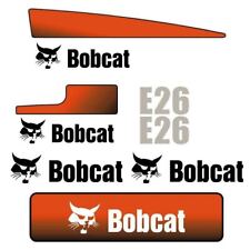 Bobcat E26 Decal Sticker Kit Aftermarket Repro Decals For E26 Uv Laminated