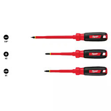 Insulated Screwdriver Set 3-piece Milwaukee Electrical Electrician Hand Tool