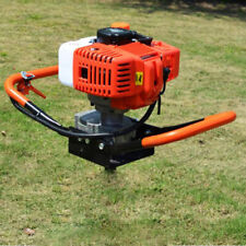 2 Stroke 52cc Gas Powered Post Hole Digger Earth Auger Engine Digging Machine Us