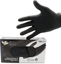Sg Black Nitrile Gloves Latex Powder Free 3.5 Mil 100pcs 1000pcs Mlxl Size