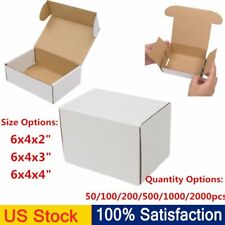 White Corrugated Mailers 3 Sizes 50 100 200 Shipping Packing Boxes Mailers