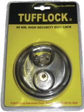 Stainless Steel Padlock - Round 90mm High Security Disc Lock 3-58