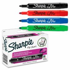 22474 Sharpie Flip Chart Markers Bullet Tip Assorted Colors Pack Of 4