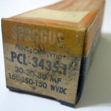 Sprague Pcl-3435.1 30 30 30 Mf 150 Wvdc Electrolytic Capacitor Nos