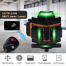 4d 360 16 Lines Green Laser Level Auto Self Leveling Rotary Cross Measure