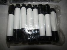 Black Dry Erase Marker Lot Of 25 Bullet Tip Long Lasting Markers 5 White Label