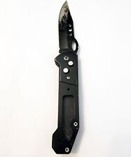Black Pocket Knife 3 Blade Opening Assist