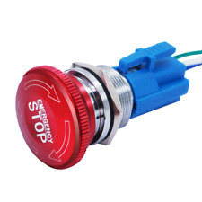 22mm Metal Emergency Stop Rotary Put Push-lock 12v Emergency Stop Button Switch