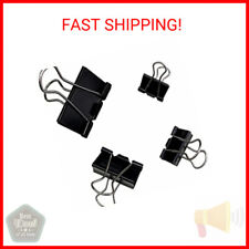 Ykimok 120pcs Assorted Sizes Binder Clips Metal Paper Clamps 4 Assorted Sizes