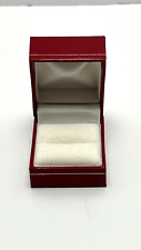Red Leatherette Jewelry Ring Gift Box Jewelry Packaging Box