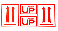 This Side Up Arrow Stickers 4x9 Self Adhesive 100 Labels Free Shipping