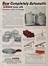 1962 Ad.xh20long Mfg. Co. Tarboro Nc. Grain Bins Conveyors And Elevators