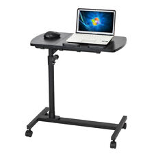 Portable Mobile Rolling Laptop Cart Table Computer Stand Adjustable Desk Tablet