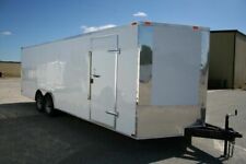 New 8.5 X 24 8.5x24 Enclosed Carhauler Trailer W V-nose Must See  