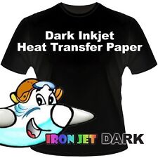 Premium Dark Fabric Inkjet Heat Transfer Paper 8.5x11 B.l50 Sheetmade Usa 1