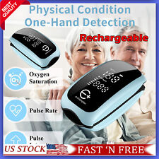 Rechargeable Oled Finger Pulse Oximeter Spo2 Blood Oxygen Monitor Heart Rate Usa