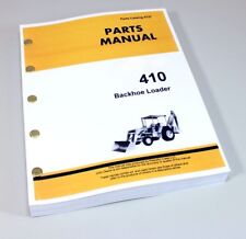 Parts Manual For John Deere 410 Tractor Backhoe Loader Catalog Numbers Pc-4137
