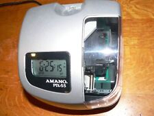 Amano Pix-55 Employee Punch Card Time Clock Recorder Wdigital Display