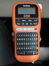 Brother Pt-e105 P-touch Edge Handheld Industrial Label Maker - Orange Immaculate