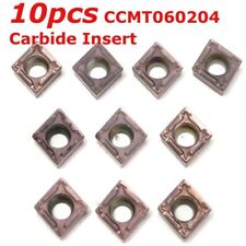 10pcs Ccmt060204 Carbide Inserts 62.4mm Ccmt0602 For Lathe Turning Tool Holder