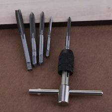 Tap And Die Set T Handle Screw Tap Wrench Tap Drill Thread Metric Plug Tool 6pcs