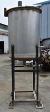 167 Gallon Approximately Vertical Stainless Steel Storage Tank - 29640