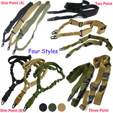 Tactical One Single Point Two Three Point Sling Strap Bungee Rifle Gun Sling