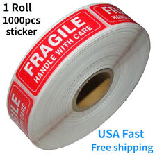 1 Roll 1 X 3 Fragile Handle With Care Stickers Labels Mailing Shipping 1000pcs