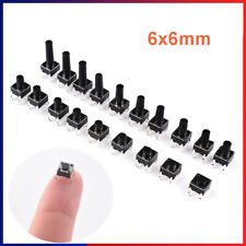 6x6mm Tactile Tact Push Button Switch 4 Pin Dip Through Hole Spst Pcb Miniature