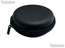 Black Leather Hard Carrying Case For Jewelry Bracelet Necklaces Watches Rings