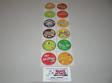 Vendstar 3000 Bulk Candy Vending Machine 12 Candy Label Stickers - New Oem