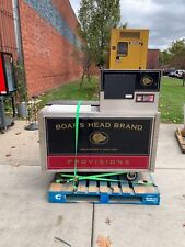 Silver Boars Head Hot Dog Cart With Wheels- In Great Condition