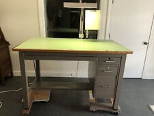 Vintage Mayline Drafting Table Artcraft4 Drawers Luxo Lamp Works Clipboard