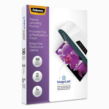 Fellowes 52454 3mil Imagelast Laminating Pouches With Uv Protection 100pack