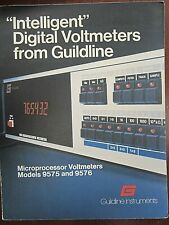 Guildline Instruments Microprocessor Voltmeters Models 9575 9576