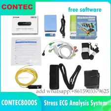 Contec8000s Wireless Exercise Stress Ecg Analysis System Machine Pc Software